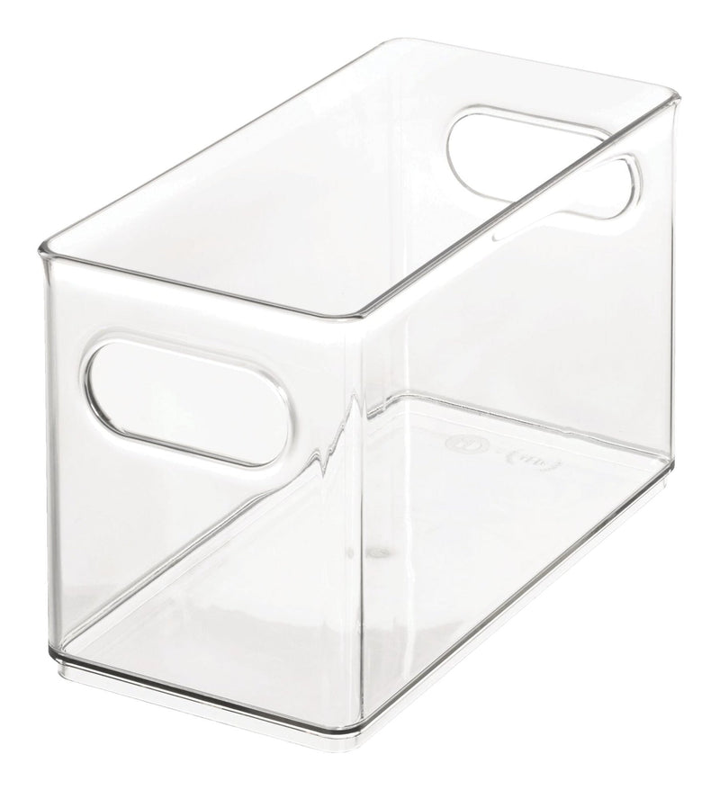 Clear Plastic Narrow Stacking Pantry Bin Storage Organizer L6010