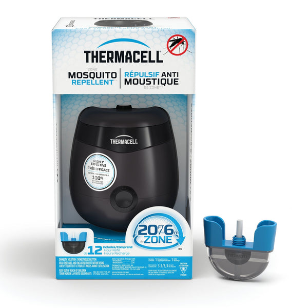 E-ZoneGuard Patio Rechargeable Mosquito Repeller with 12-Hr Refill and 5.5-Hr Battery, Charcoal K4399