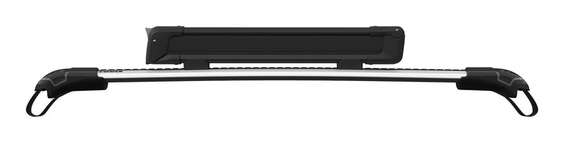SnowPack Stainless Steel Roof Top Mount Ski/Snowboard Rack, Large, Black, 2-pc C5122