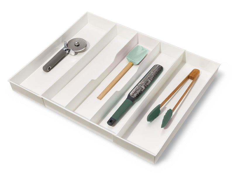 Alpha Expandable Utensil Tray Organizer, White F1122