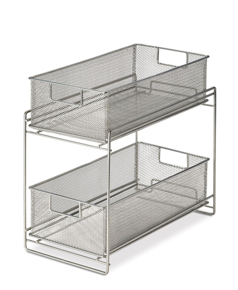 Alpha Under-Sink Metal Storage Organizer Rack/Stand with Pull-Out Basket Drawers B3985