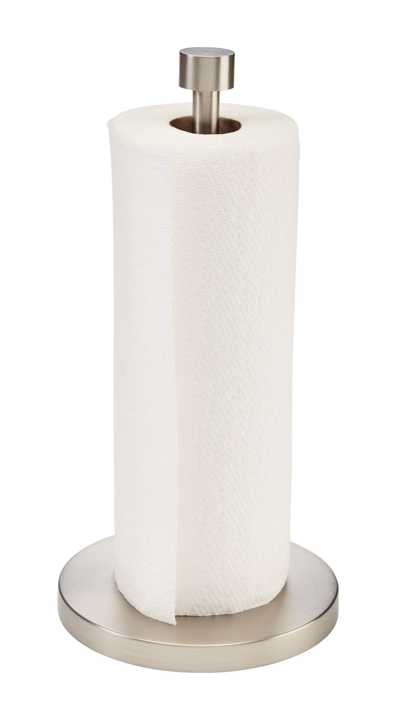 Radiant Stainless Steel Upright Kitchen Countertop Paper Towel Holder with Weighted Base J3904
