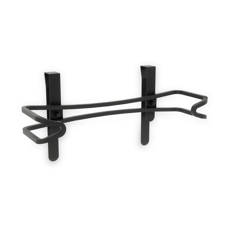 Squire Under Cabinet/Wall Mount Metal Paper Towel Holder with Mounting Hardware, Black N3238