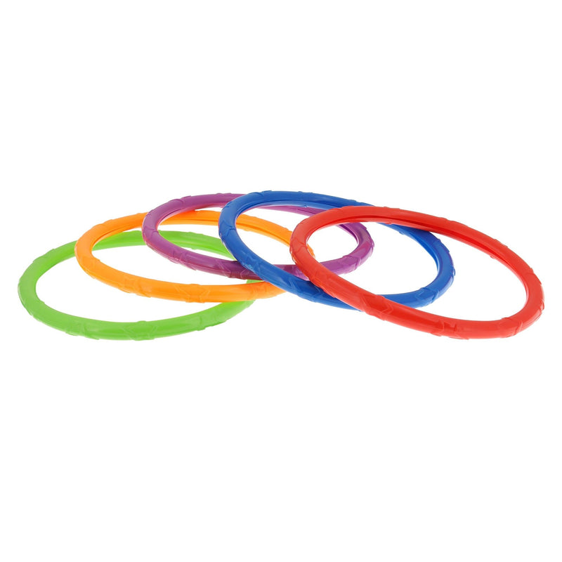 Underwater Dive Rings Pool Kids' Collection Game, Multi-Coloured, 5-pk, Ages 5+, for Beach/Pool Fun Activities J0081
