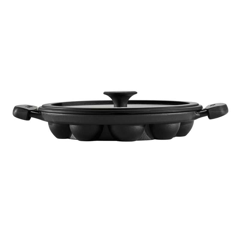 Pre-Seasoned Cast Iron Paniyarrakal with Lid T3668