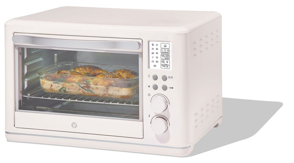 Digital Multi-Functional Air Fryer Toaster Oven with 11 Pre-Set Functions, Shortbread, 6-Slices Y2611