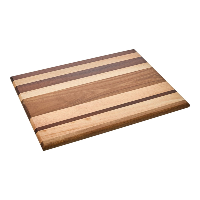 Striped Multi Wood Large Cutting Board C1144