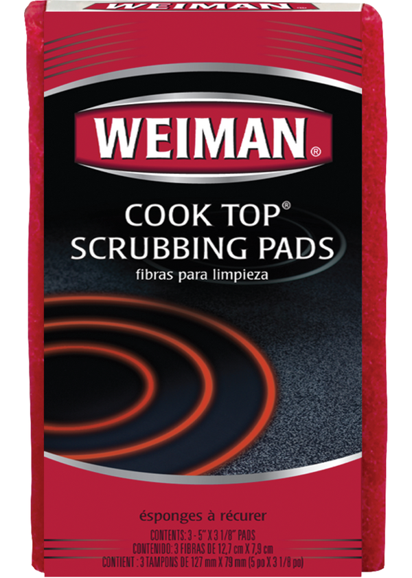 No Scratch Cooktop Scrubbing Pads for Ceramic and Glass Ranges, 3-pk G4408