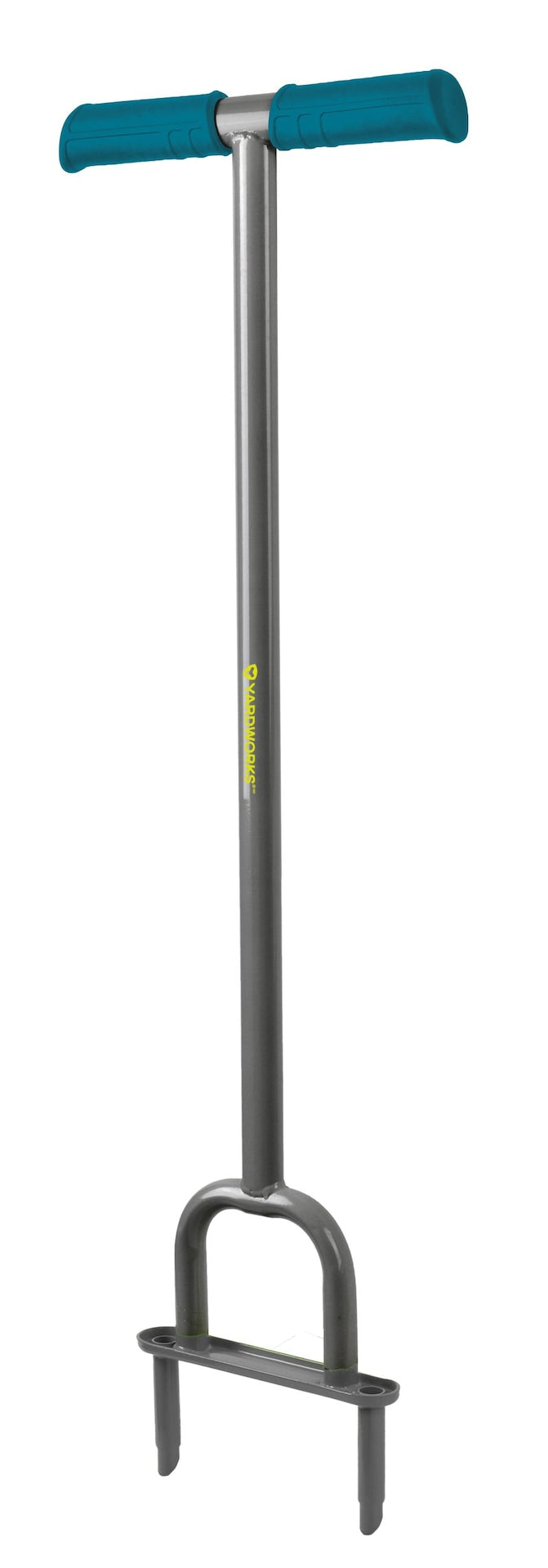 Heavy-Duty 2-Prong Steel Garden Lawn Coring Aerator Y5499