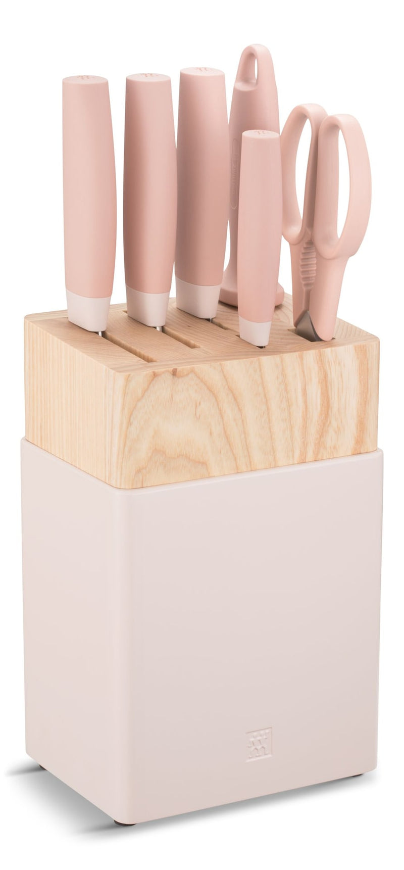 Now S Stainless Steel Knife Block Set, Pink, 7-pc U4506