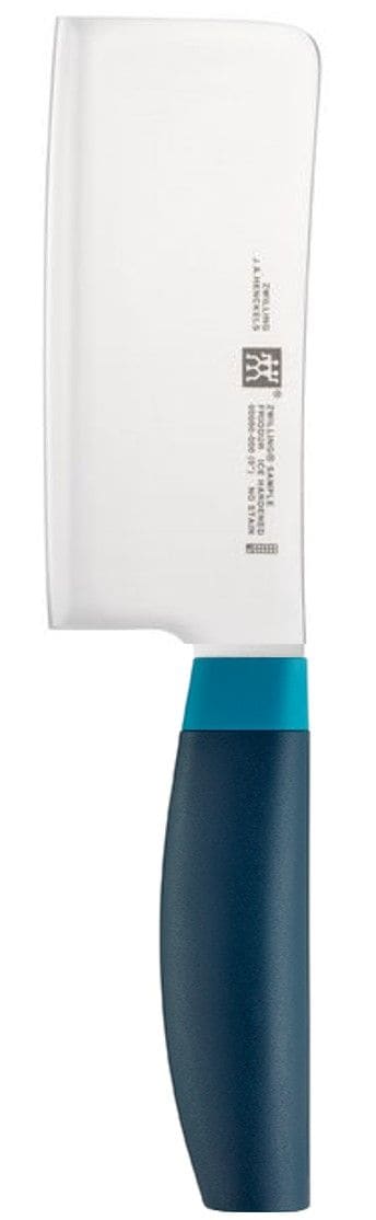 Now Stainless Steel Knife Block Set with Blade Sharpener & Knife Block, Blue, 7-pc E7887